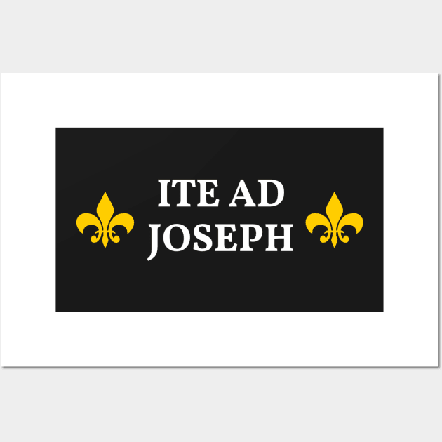 Ite Ad Joseph Black Bkg Wall Art by DeoGratias